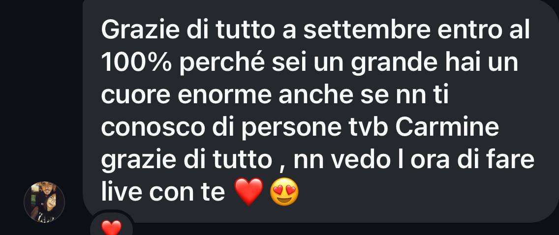 Messaggio dalla community